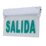 letrero de salida en acrilico 160x160